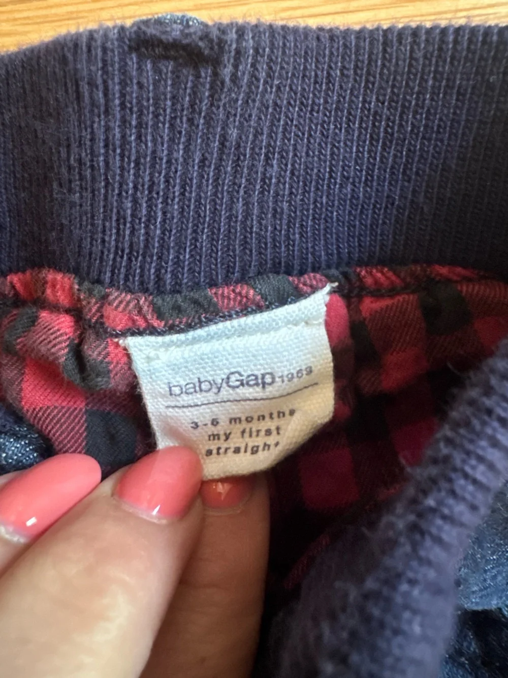 Baby GAP Buffalo Plaid Lined Denim Jeans